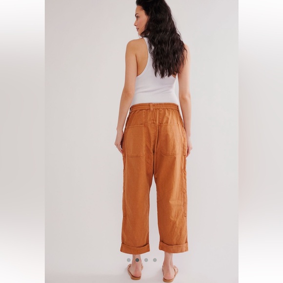Free People Too True Cuffed Carpenter Trousers NWT Size XS - Picture 2 of 9